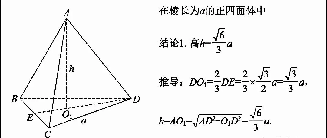 高考数学正四面体中考频最高六大核心结论-第5张图片-四季读书网