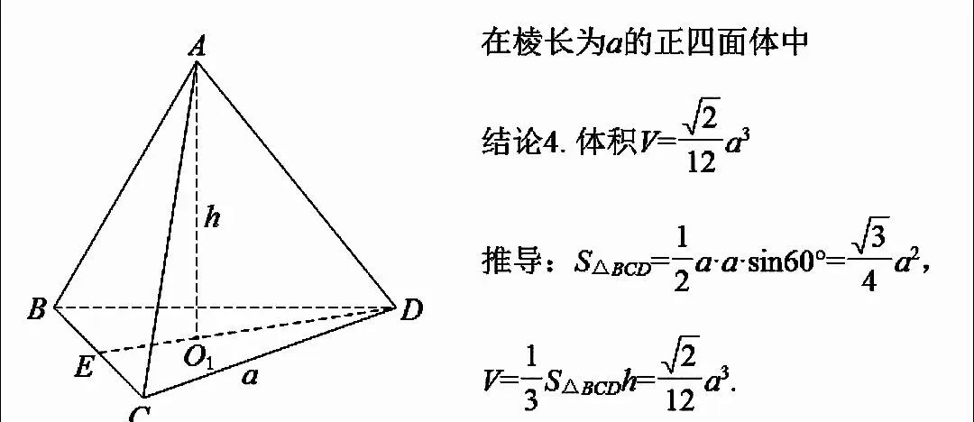 高考数学正四面体中考频最高六大核心结论-第8张图片-四季读书网
