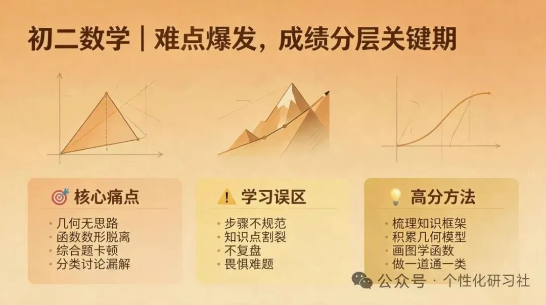 初一松懈、初二滑坡、初三崩盘!初中数学三年避坑攻略-第7张图片-四季读书网