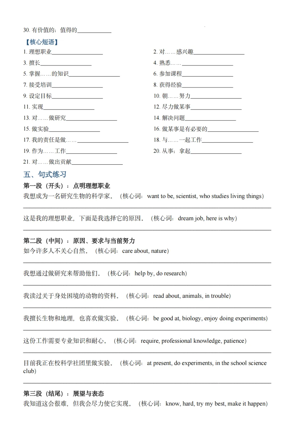 2026-2027初三英语写作2-第2张图片-四季读书网