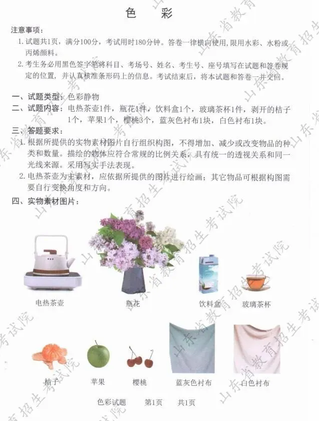 2026全国29省美术联考真题汇总-第53张图片-四季读书网