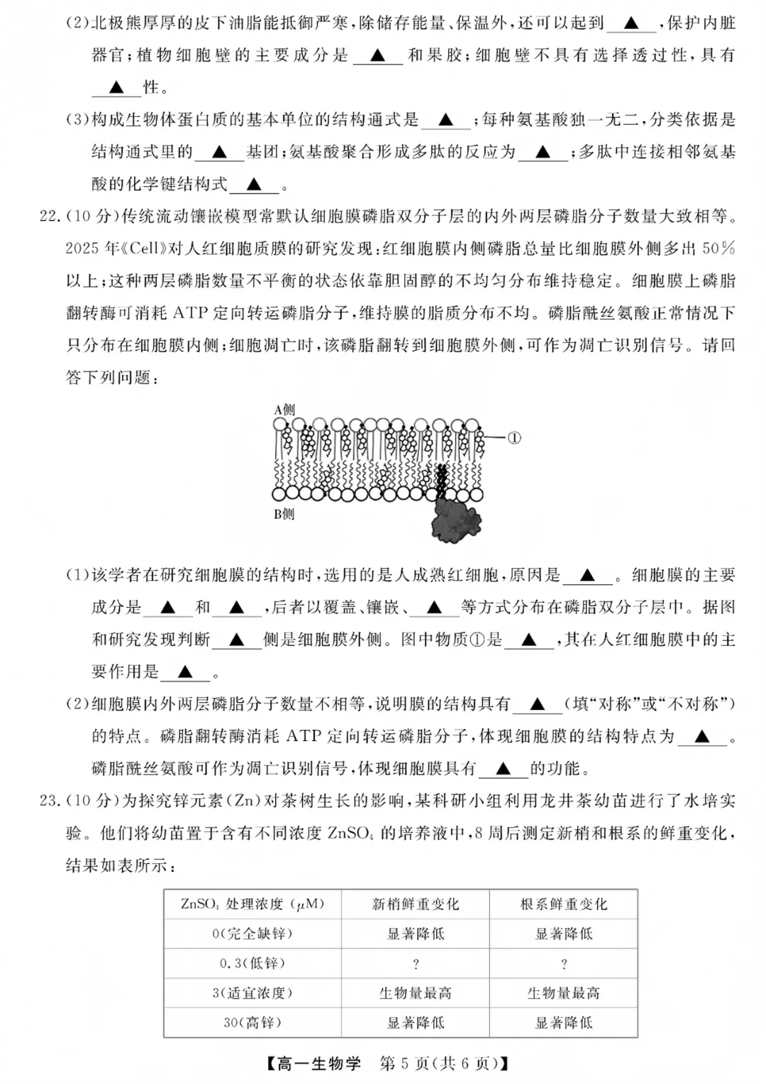 高一强基联盟全科试卷分享!-第70张图片-四季读书网