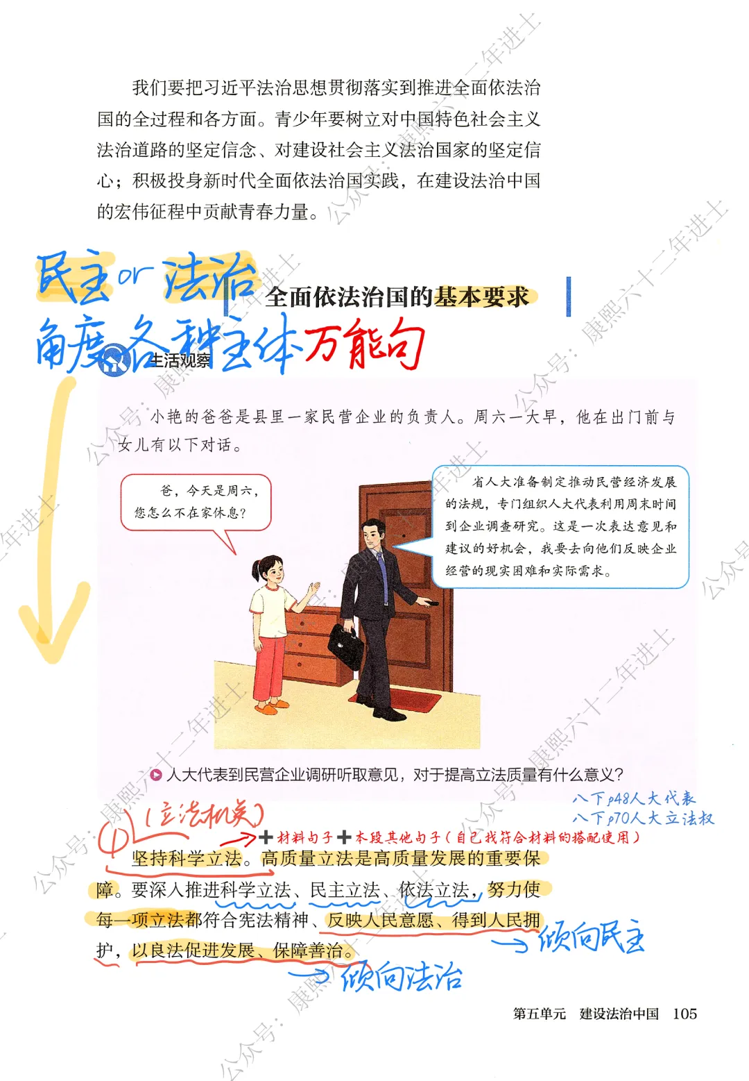 2027届上海中考道法「民主与法治」万能模板(附“多快好省”学习建议)-第4张图片-四季读书网 2027届上海中考道法「民主与法治」万能模板(附“多快好省”学习建议)-第4张图片-四季读书网