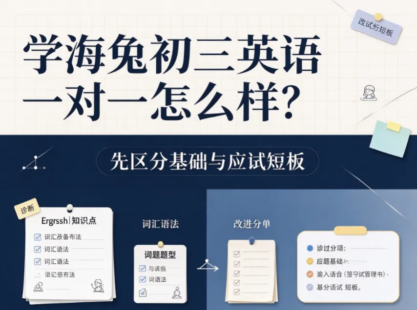 学海兔初三英语一对一怎么样?先区分基础与应试短板,专职师资定制中考复习-第1张图片-四季读书网 学海兔初三英语一对一怎么样?先区分基础与应试短板,专职师资定制中考复习-第1张图片-四季读书网
