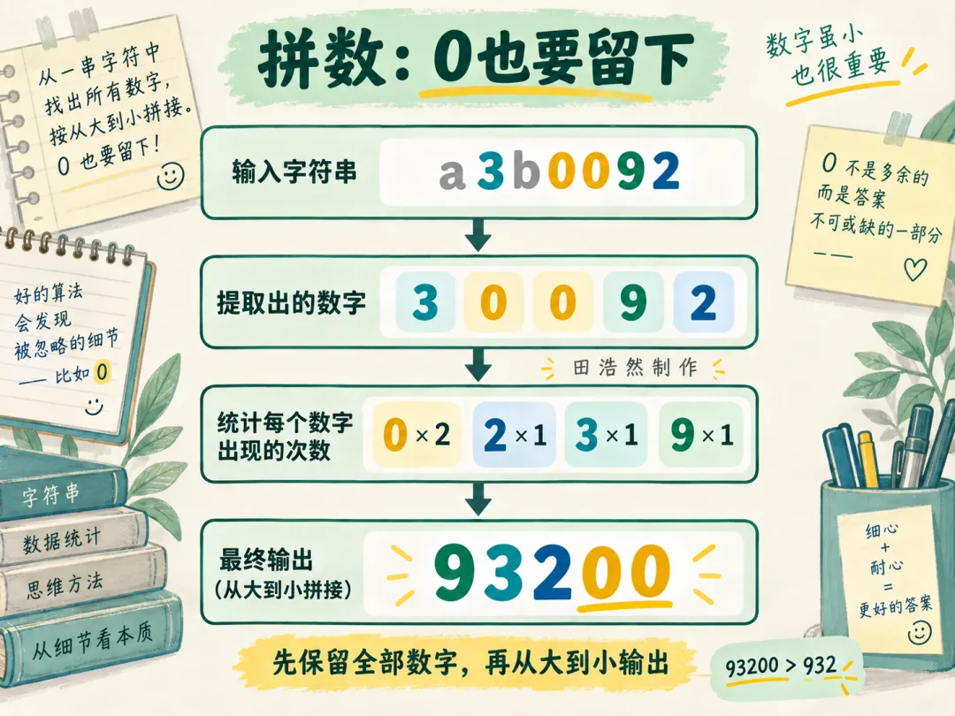 CSP-J复赛真题讲解|2025-T1《拼数》T2-《座位》,怎样把基础题写稳?-第1张图片-四季读书网