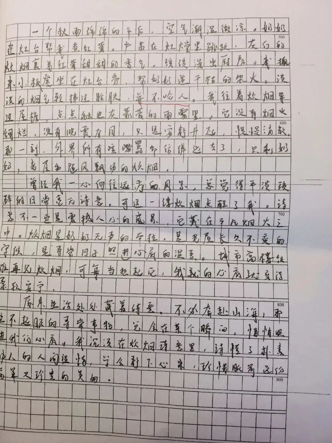 从一堆试卷里翻出的一张作文纸,感受到一丝美好-第3张图片-四季读书网