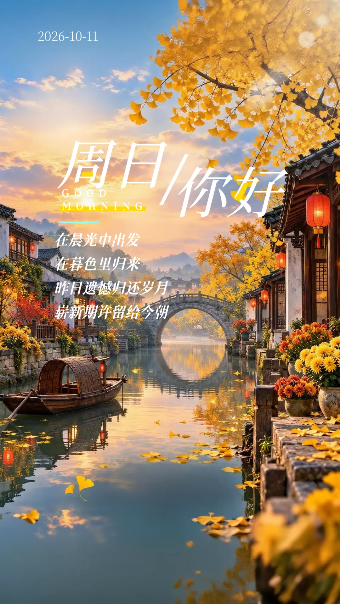 周日愉快丨261011九月初二周日-第1张图片-四季读书网