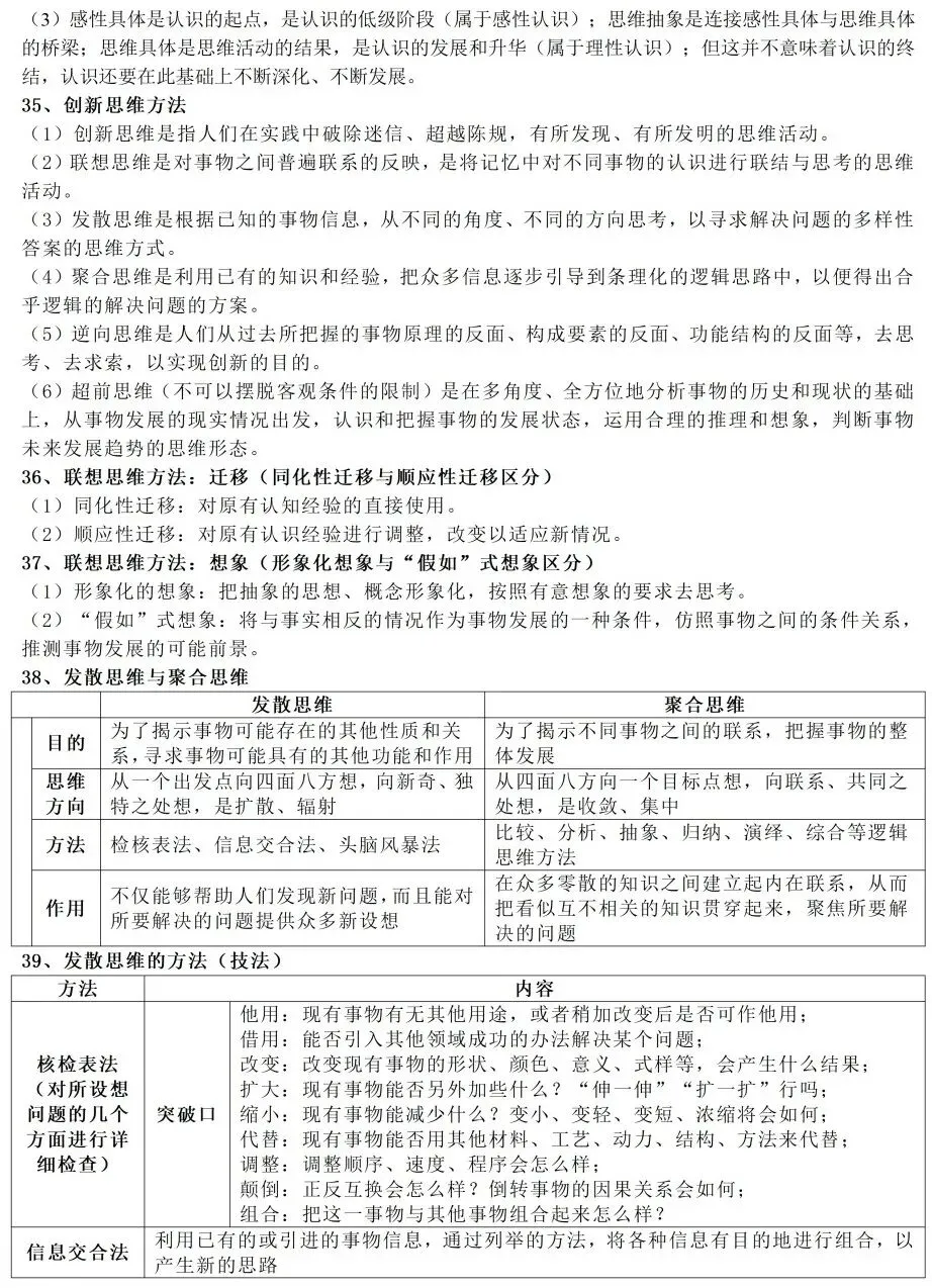 高考政治教材客观题核心知识细节整理-第42张图片-四季读书网