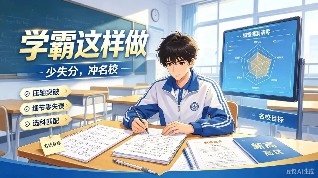 学霸必看|2027新疆首届新高考!冲名校——备考重点不是刷更多题!-第1张图片-四季读书网