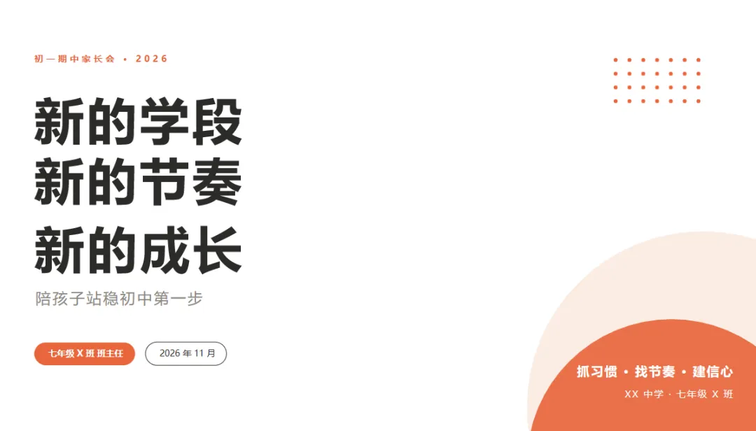 初一期中家长会别开成诉苦会:32页PPT+37分钟逐字稿,照着念就稳-第1张图片-四季读书网