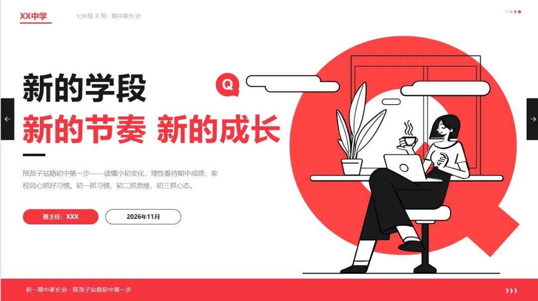 初一期中家长会别开成诉苦会:32页PPT+37分钟逐字稿,照着念就稳-第3张图片-四季读书网