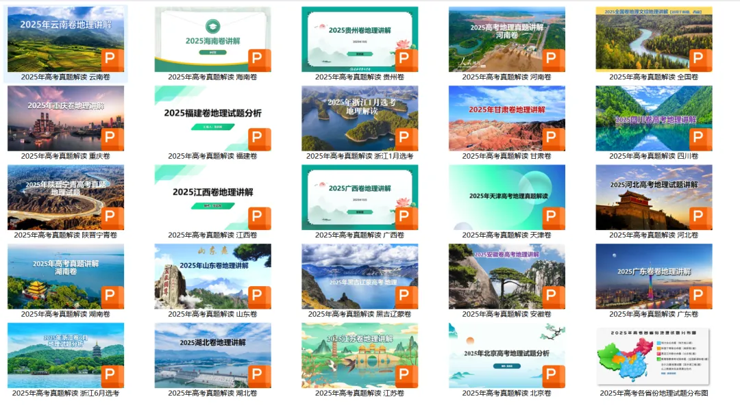 2020-2026年高考地理试题分析课件汇总-第2张图片-四季读书网
