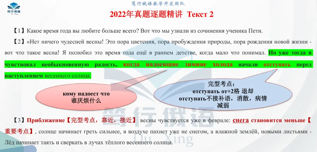 阅读正确率上不去?202俄语近3年真题深度解析,两周稳提10分-第3张图片-四季读书网 阅读正确率上不去?202俄语近3年真题深度解析,两周稳提10分-第3张图片-四季读书网