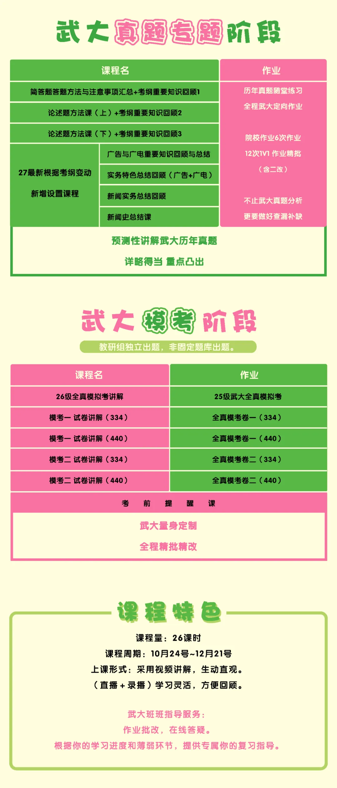 27武大真题模考班|不惧考纲大变!带你拿下专业课125+-第2张图片-四季读书网