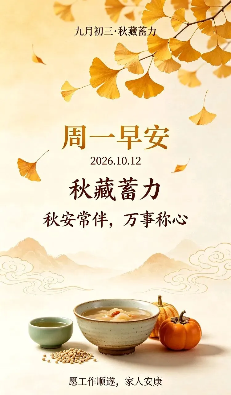 九月初三|秋藏蓄力,愿秋安常伴,万事称心-第1张图片-四季读书网