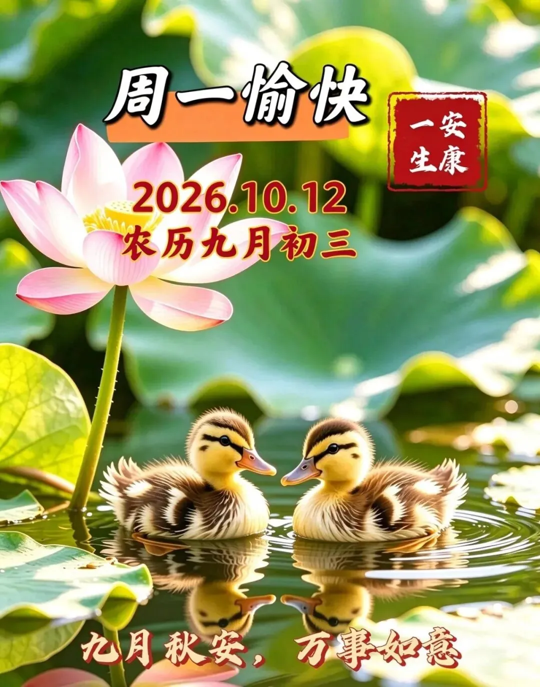 农历九月初三,秋深露重,愿你日子安稳,事事周全,岁岁有收获-第2张图片-四季读书网