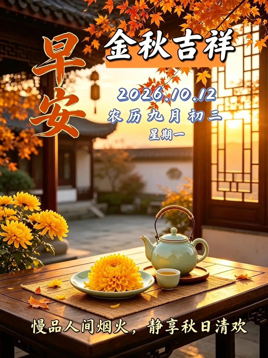 农历九月初三|五谷归仓,心安归处.歇一歇,乐一乐,岁岁安然!-第1张图片-四季读书网