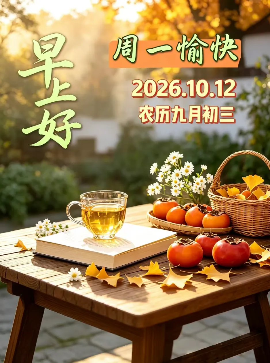 诗词丨九月初三,金秋送福,祝你福运绵长,平安喜乐,万事皆称心,生活幸福美满-第9张图片-四季读书网