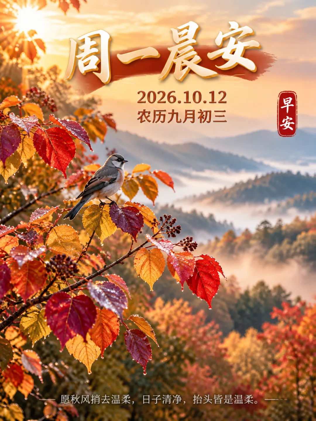 诗词丨九月初三,秋月澄明,愿你三冬不寒,四季无殃,日子如诗亦如歌.-第1张图片-四季读书网