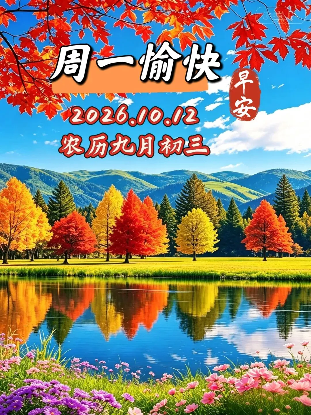 九月初三,新周愉快,愿您深秋安好,风清气爽,生活和和美美,所有美好都如期而至,早安-第3张图片-四季读书网