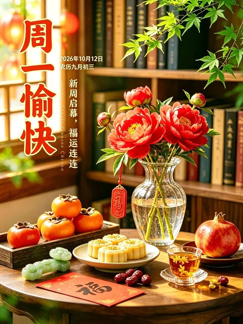 农历九月初三,秋纳吉光,愿你三喜临门,两全和顺,久伴安康,岁岁得福-第7张图片-四季读书网