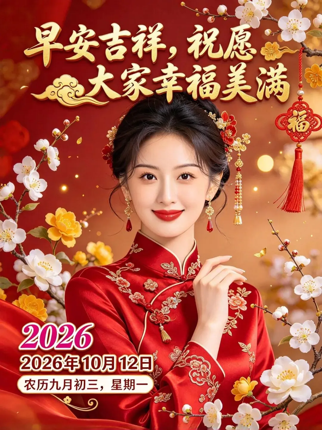 “新周快乐(农历九初三),发一条不一样的朋友圈,愿新周平安喜乐,万事顺心!”-第8张图片-四季读书网