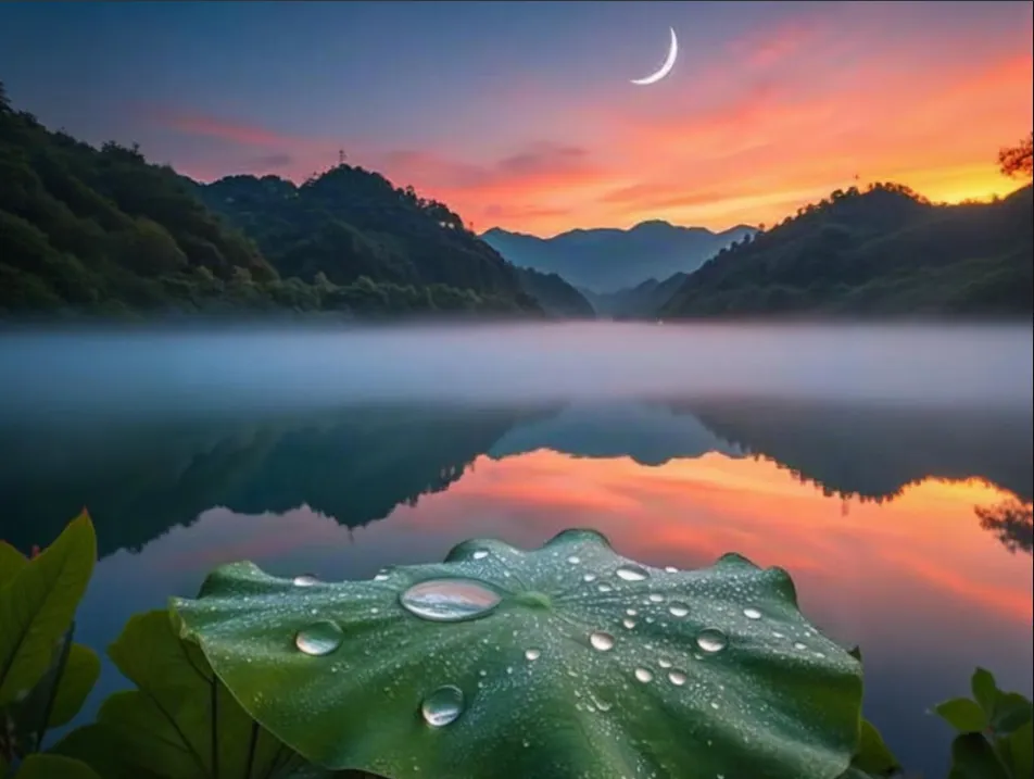 【每日一诗】农历纪九月初三:可怜九月初三夜,露似真珠月似弓——唐·白居易《暮江吟》0903-第1张图片-四季读书网
