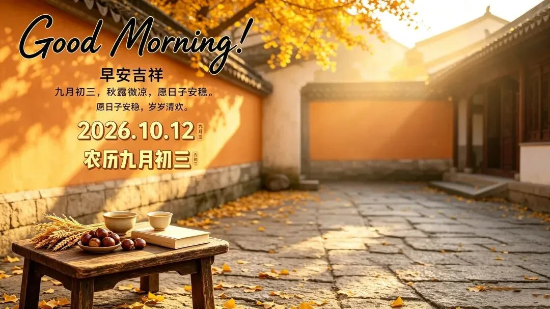 农历九月初三日丨诗词,月弯露白,愿你心情舒畅,万事顺心,家人和睦,三餐烟火暖,时时皆幸福-第1张图片-四季读书网