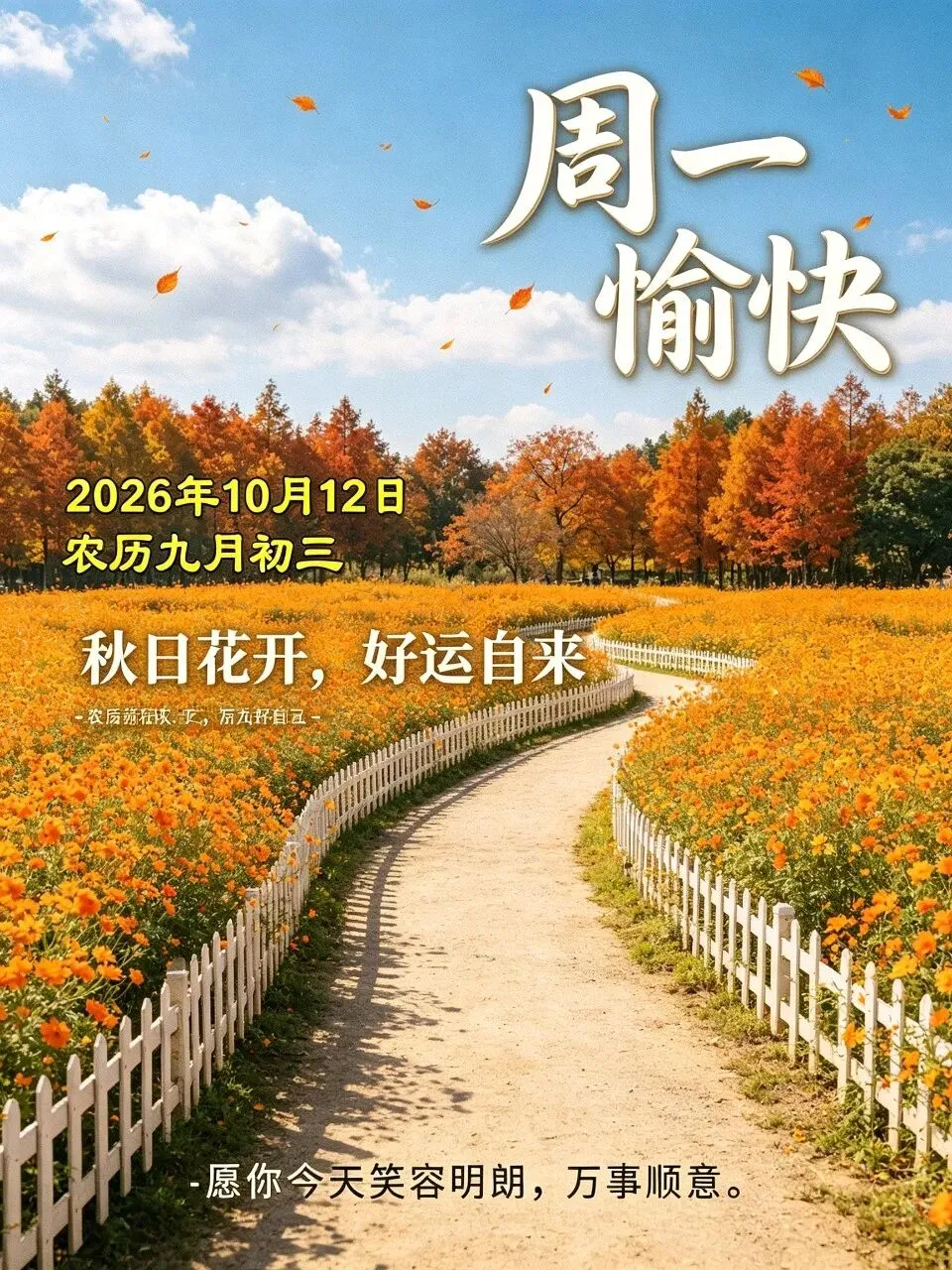 农历九月初三 | 寒露深秋意渐浓,愿你三阳开泰,身心俱暖,事事皆如意-第2张图片-四季读书网