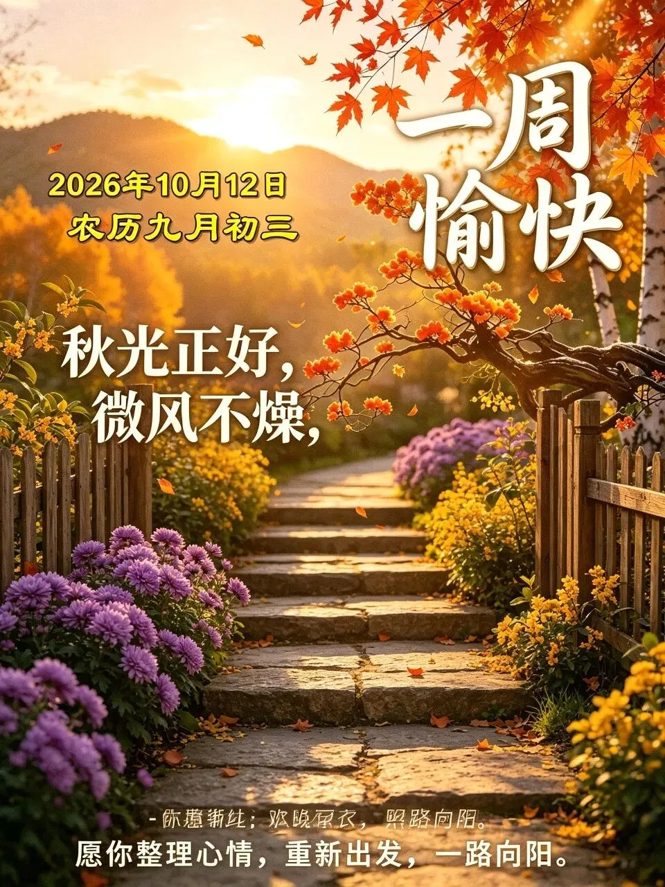 农历九月初三 | 寒露深秋意渐浓,愿你三阳开泰,身心俱暖,事事皆如意-第3张图片-四季读书网