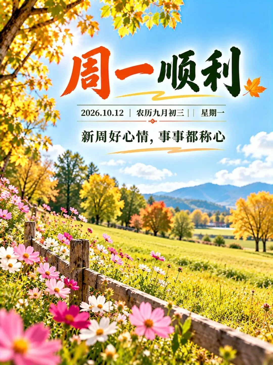诗词分享 | 农历九月初三,祝你周一顺利、心情舒畅、生活多彩、事事称心-第1张图片-四季读书网 诗词分享 | 农历九月初三,祝你周一顺利、心情舒畅、生活多彩、事事称心-第1张图片-四季读书网