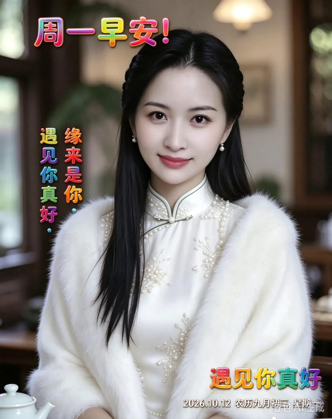 2026年10月12日 农历九月初三 周一早上好 周一早安图片 星期一早安祝福美图-第1张图片-四季读书网 2026年10月12日 农历九月初三 周一早上好 周一早安图片 星期一早安祝福美图-第1张图片-四季读书网