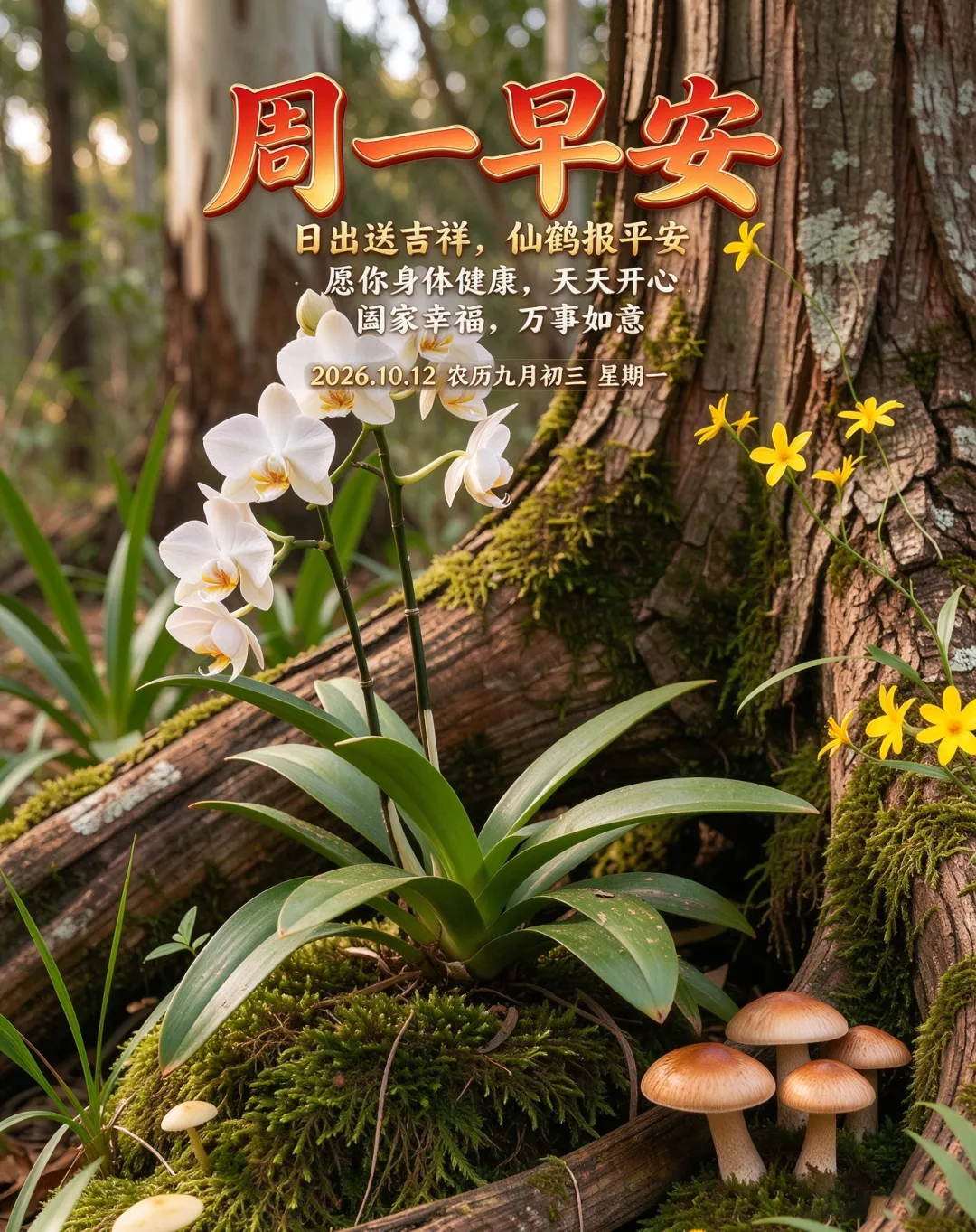 2026年10月12日 农历九月初三 周一早上好 周一早安图片 星期一早安祝福美图-第2张图片-四季读书网 2026年10月12日 农历九月初三 周一早上好 周一早安图片 星期一早安祝福美图-第2张图片-四季读书网
