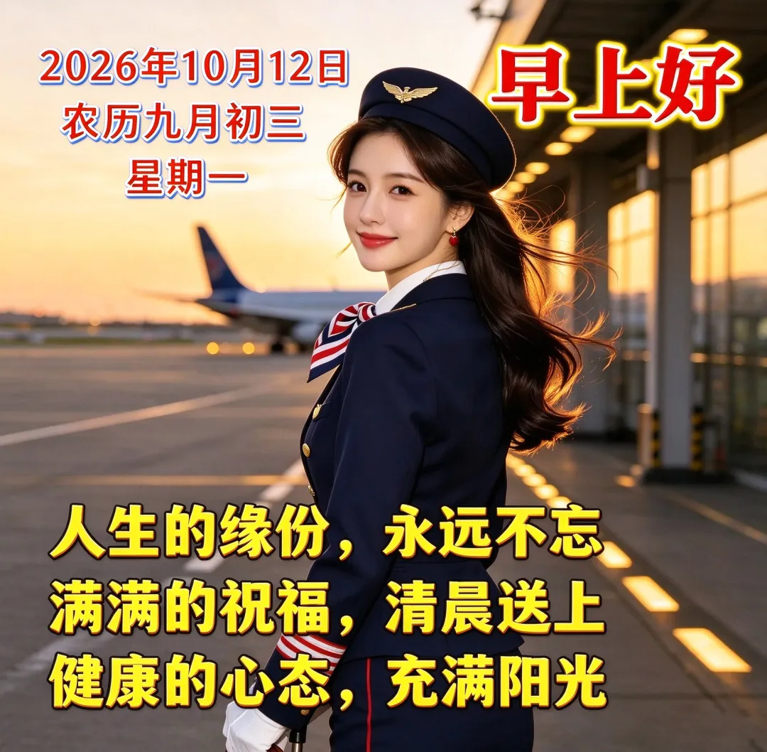 2026年10月12日 农历九月初三 周一早上好 周一早安图片 星期一早安祝福美图-第3张图片-四季读书网 2026年10月12日 农历九月初三 周一早上好 周一早安图片 星期一早安祝福美图-第3张图片-四季读书网