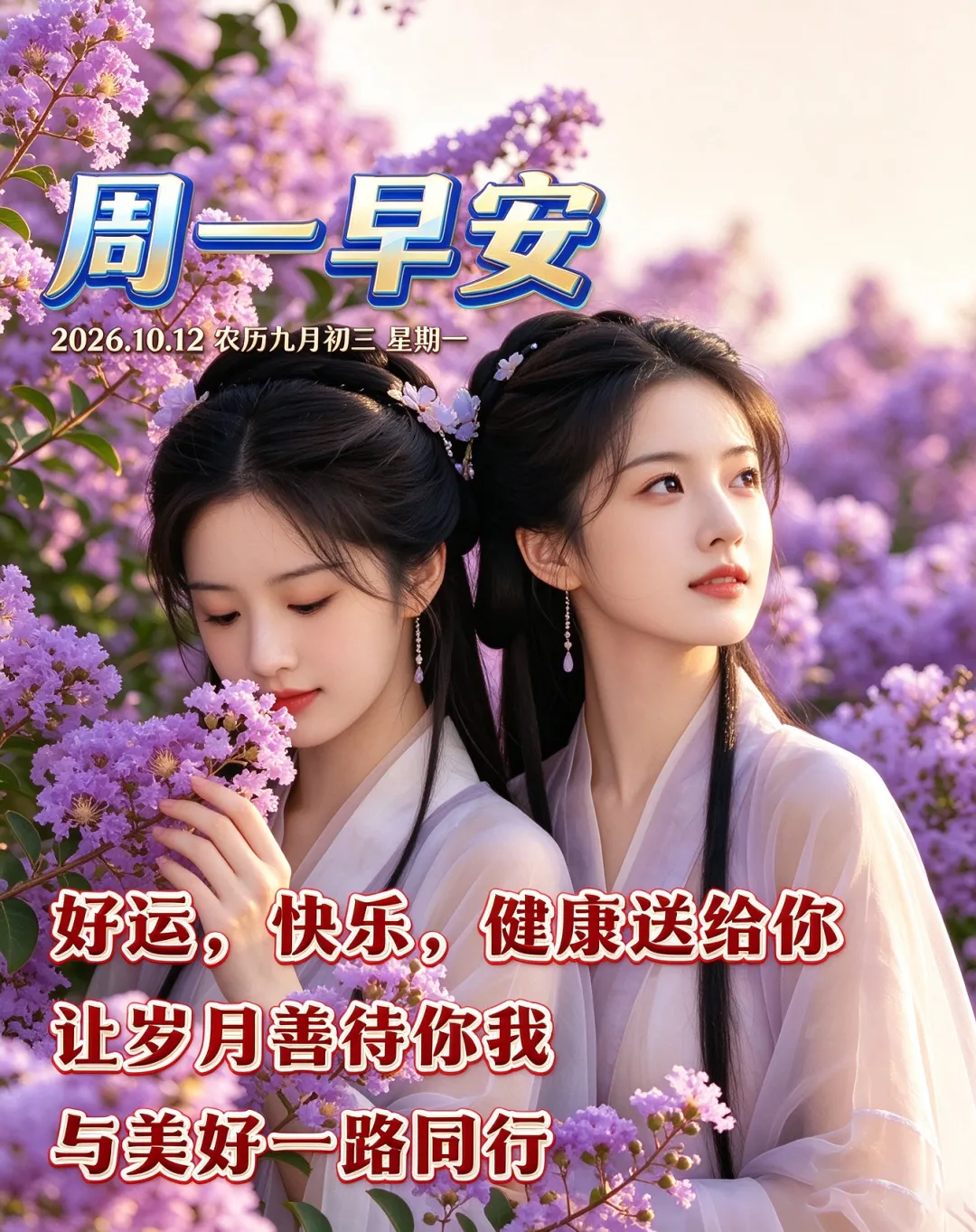 2026年10月12日 农历九月初三 周一早上好 周一早安图片 星期一早安祝福美图-第5张图片-四季读书网 2026年10月12日 农历九月初三 周一早上好 周一早安图片 星期一早安祝福美图-第5张图片-四季读书网