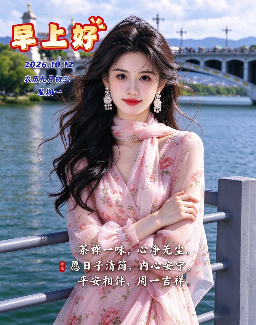 2026年10月12日 农历九月初三, 周一早安图片,周一早安祝福语大全 十月早安-第1张图片-四季读书网