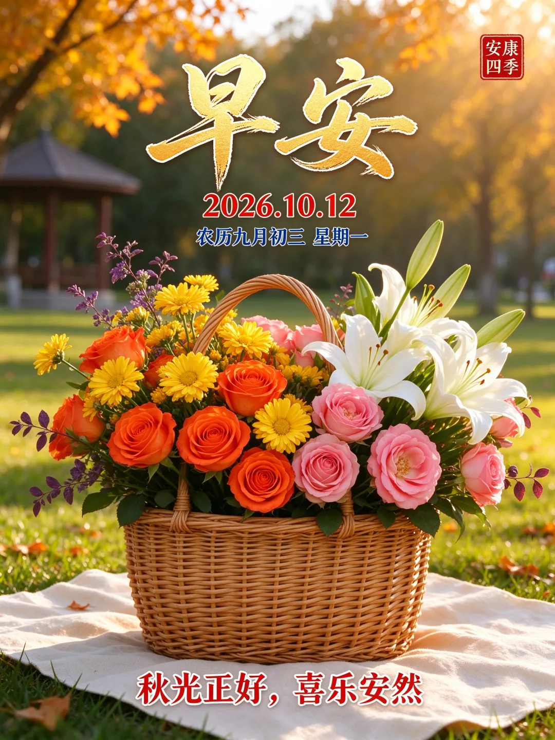 九月初三,深秋时节,祝愿您身康体健,喜乐常伴,周一愉快-第2张图片-四季读书网
