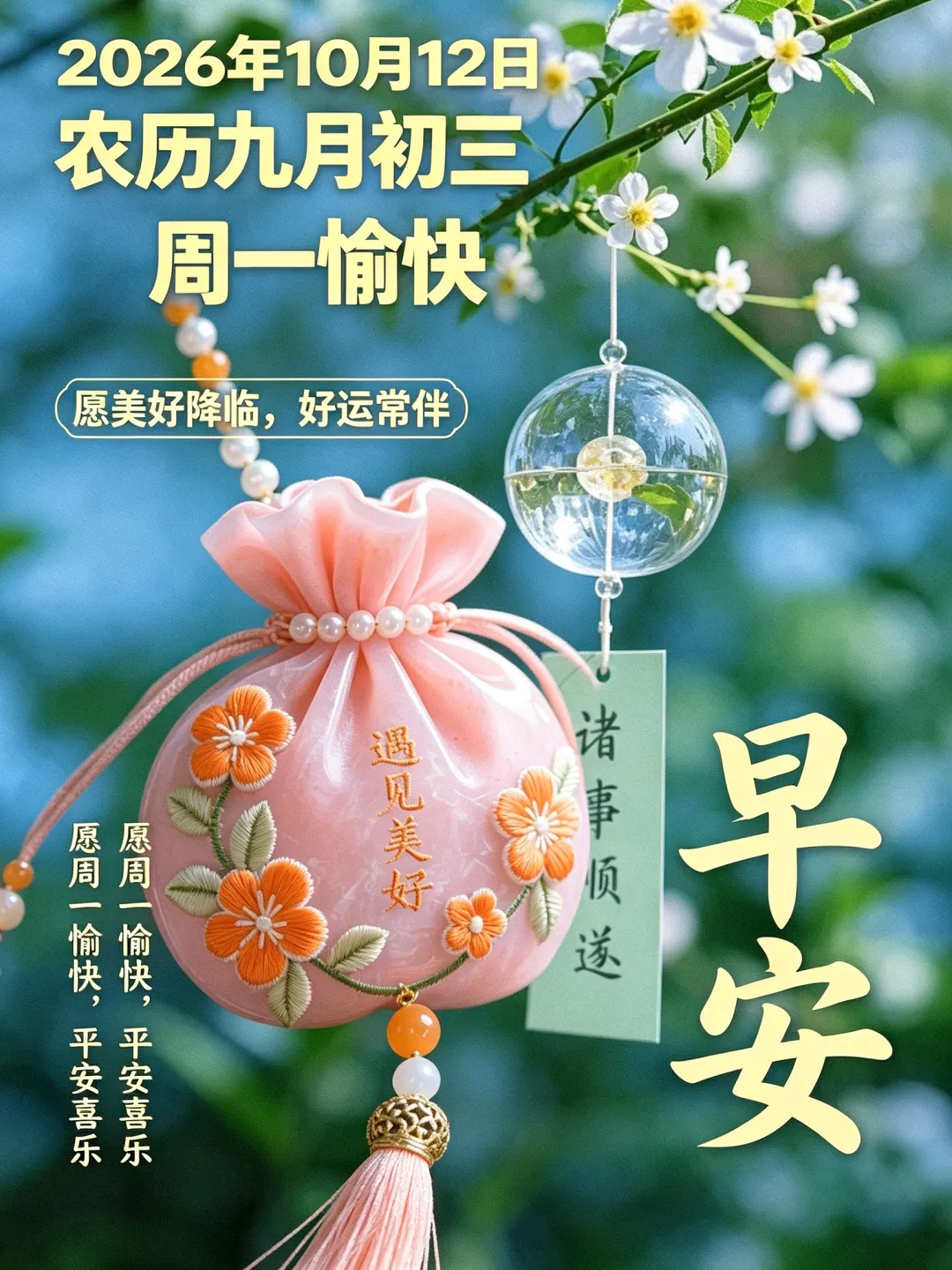 农历九月初三,秋色宜人,愿您心宽体健,福寿安康,岁月静好,万事顺意-第3张图片-四季读书网