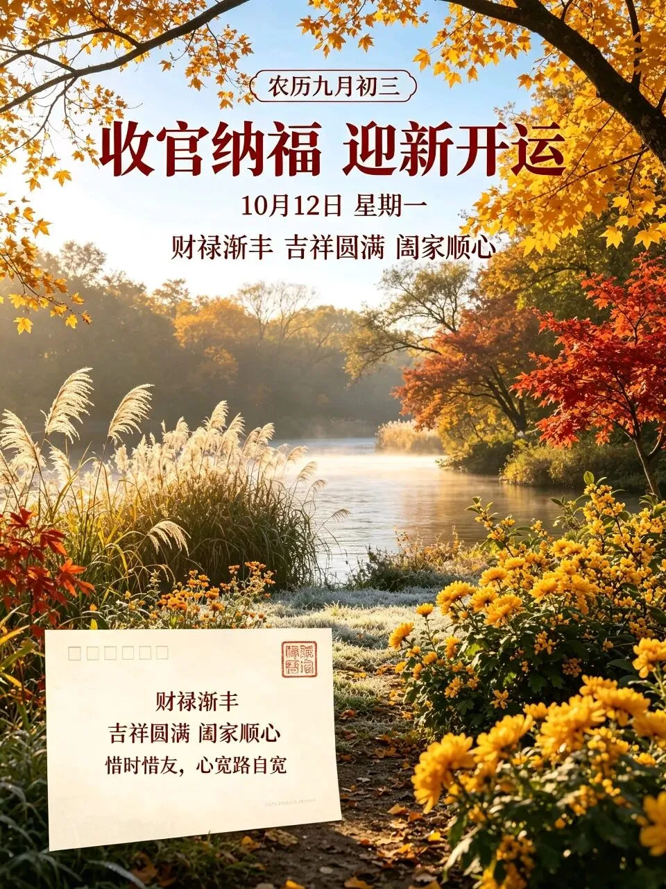 吉言|九月初三,愿你静心纳祥,身安财稳万事顺-第2张图片-四季读书网
