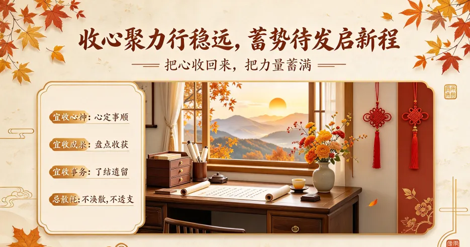 10月12日|九月初三:收心聚力行稳远,蓄势待发启新程-第3张图片-四季读书网