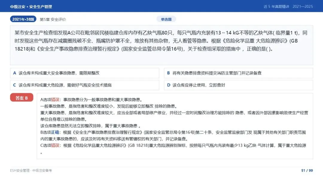 261012-注安管理-近5年真题精讲与考点解析-第51张图片-四季读书网