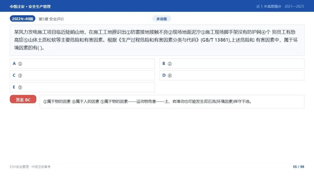 261012-注安管理-近5年真题精讲与考点解析-第55张图片-四季读书网