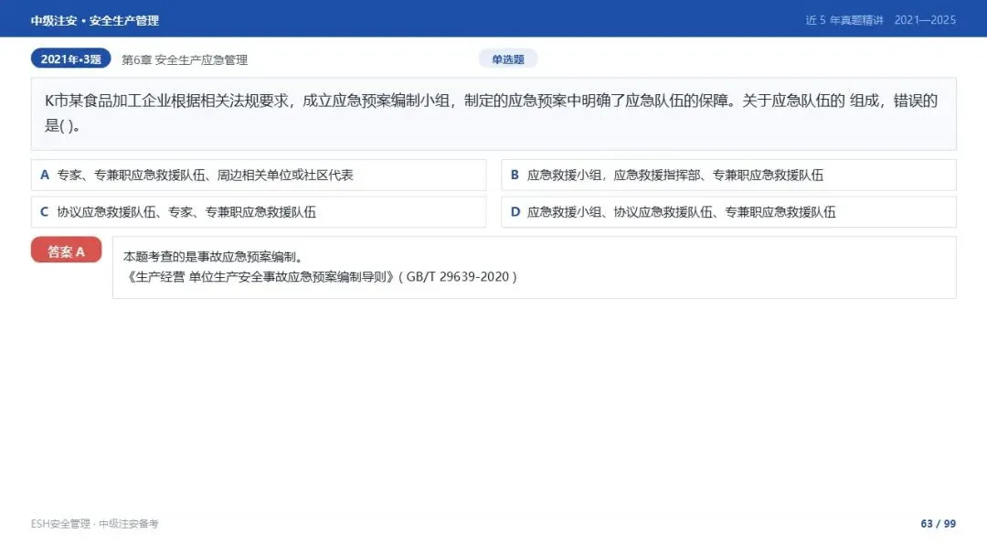 261012-注安管理-近5年真题精讲与考点解析-第63张图片-四季读书网
