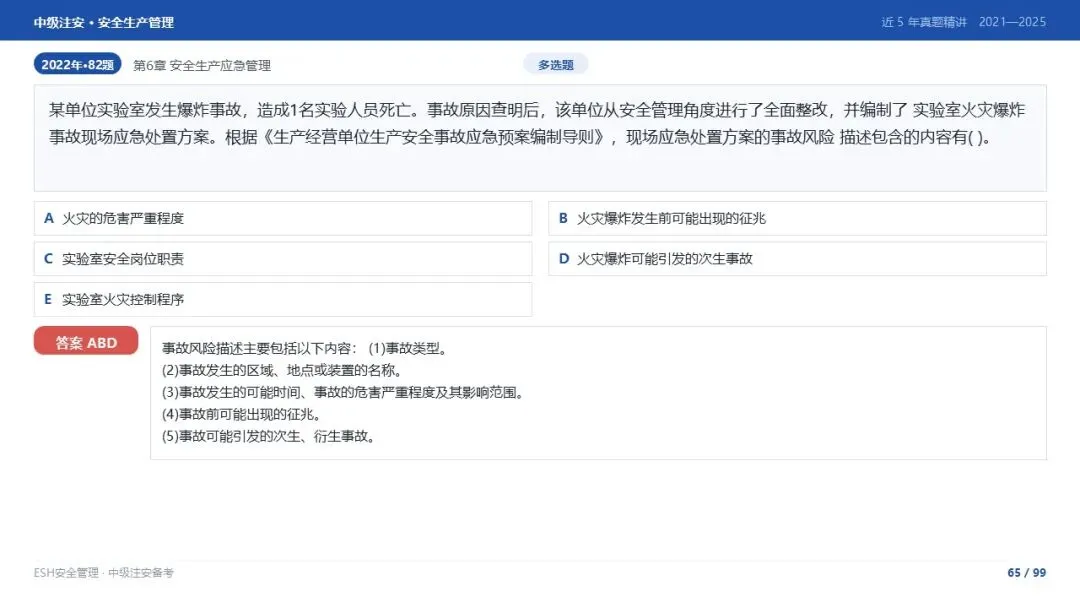 261012-注安管理-近5年真题精讲与考点解析-第65张图片-四季读书网