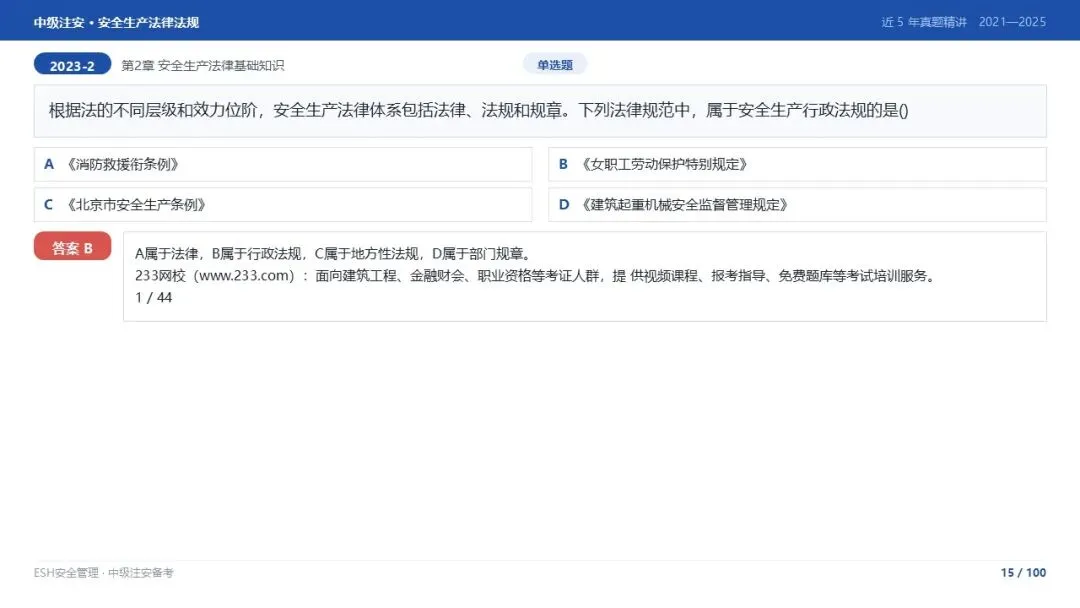 261012-注安法规-近5年真题精讲与考点解析.pptx-第15张图片-四季读书网