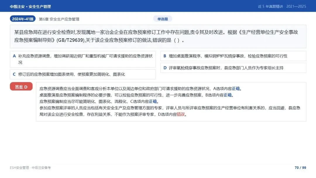 261012-注安管理-近5年真题精讲与考点解析-第70张图片-四季读书网