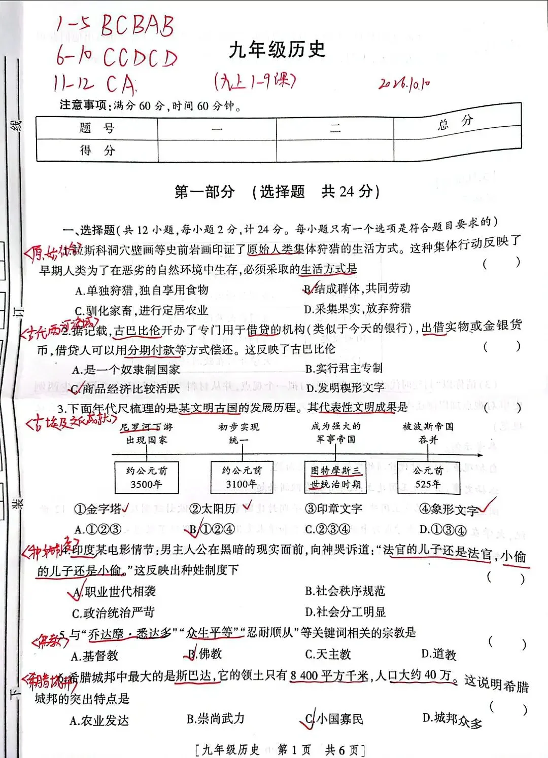 【九上试卷】2026.10.10九上月考分析-第1张图片-四季读书网