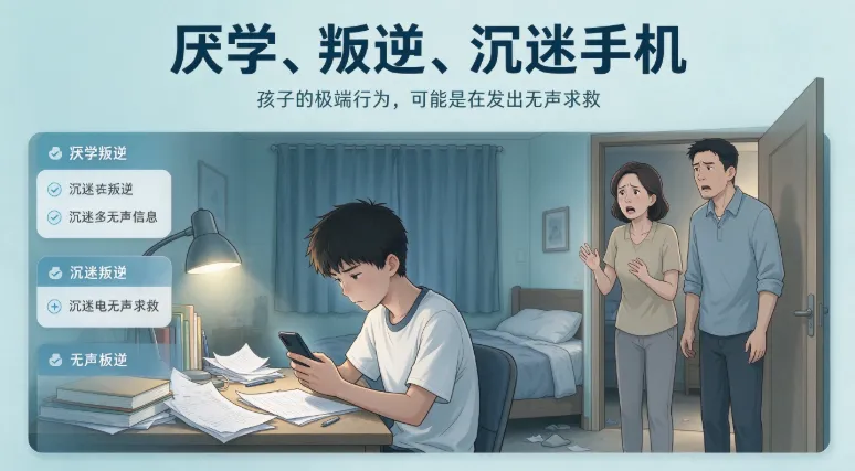 从厌学叛逆、手机成瘾到重返校园:一个初二男生的完整康复案例-第1张图片-四季读书网