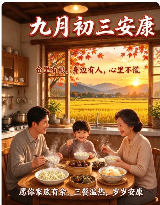 今天,九月初三,记得:1 守余粮、2 息口舌、3 尝秋味,寓意家底有余,岁岁安康-第7张图片-四季读书网 今天,九月初三,记得:1 守余粮、2 息口舌、3 尝秋味,寓意家底有余,岁岁安康-第7张图片-四季读书网