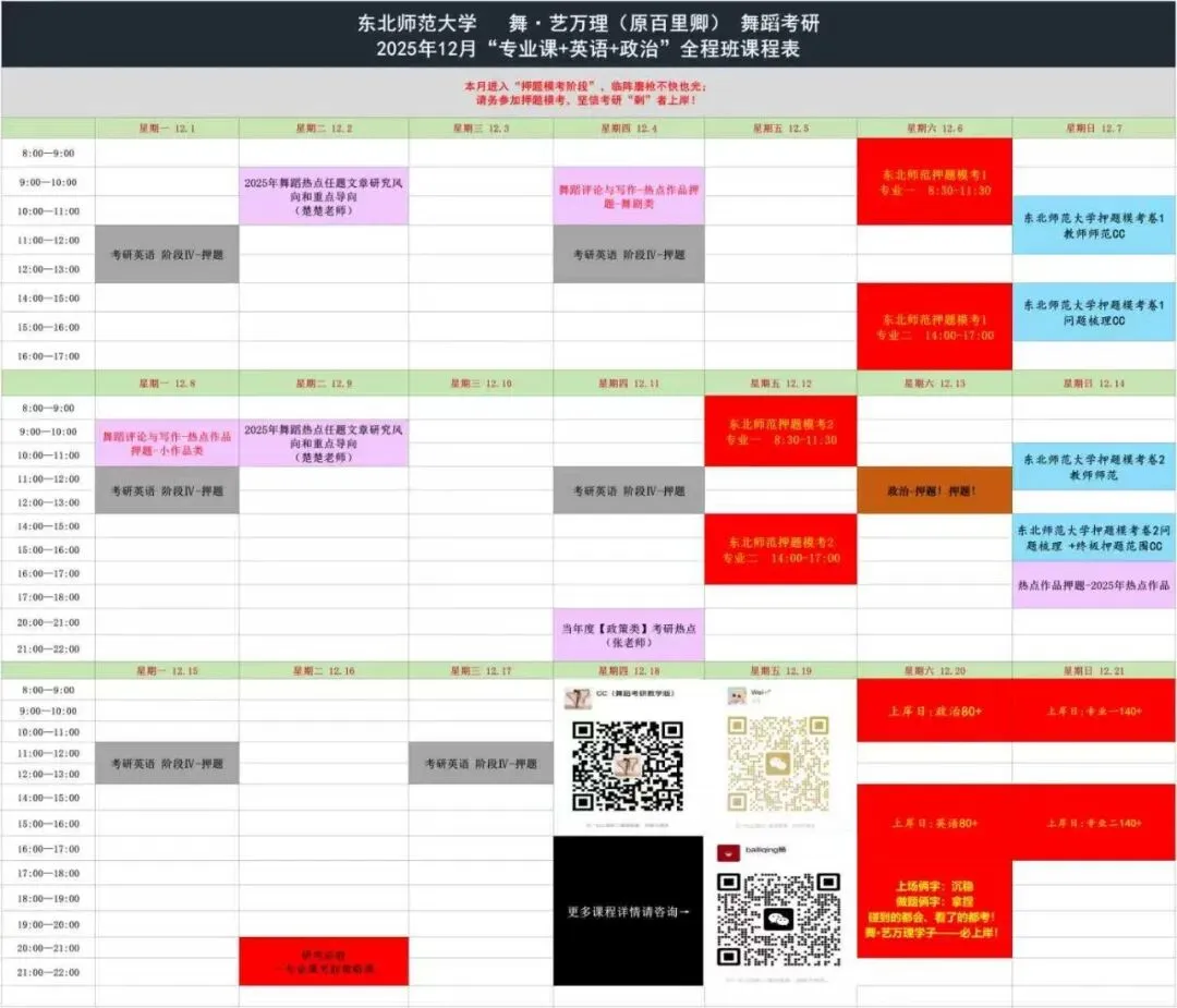 你模考过套卷吗?舞艺万理27届舞蹈考研真题押题模考班11月开课!名师一对一问题梳理+院校专属答题技巧+超高命中率!最后两个月翻盘不是梦-第19张图片-四季读书网 你模考过套卷吗?舞艺万理27届舞蹈考研真题押题模考班11月开课!名师一对一问题梳理+院校专属答题技巧+超高命中率!最后两个月翻盘不是梦-第19张图片-四季读书网